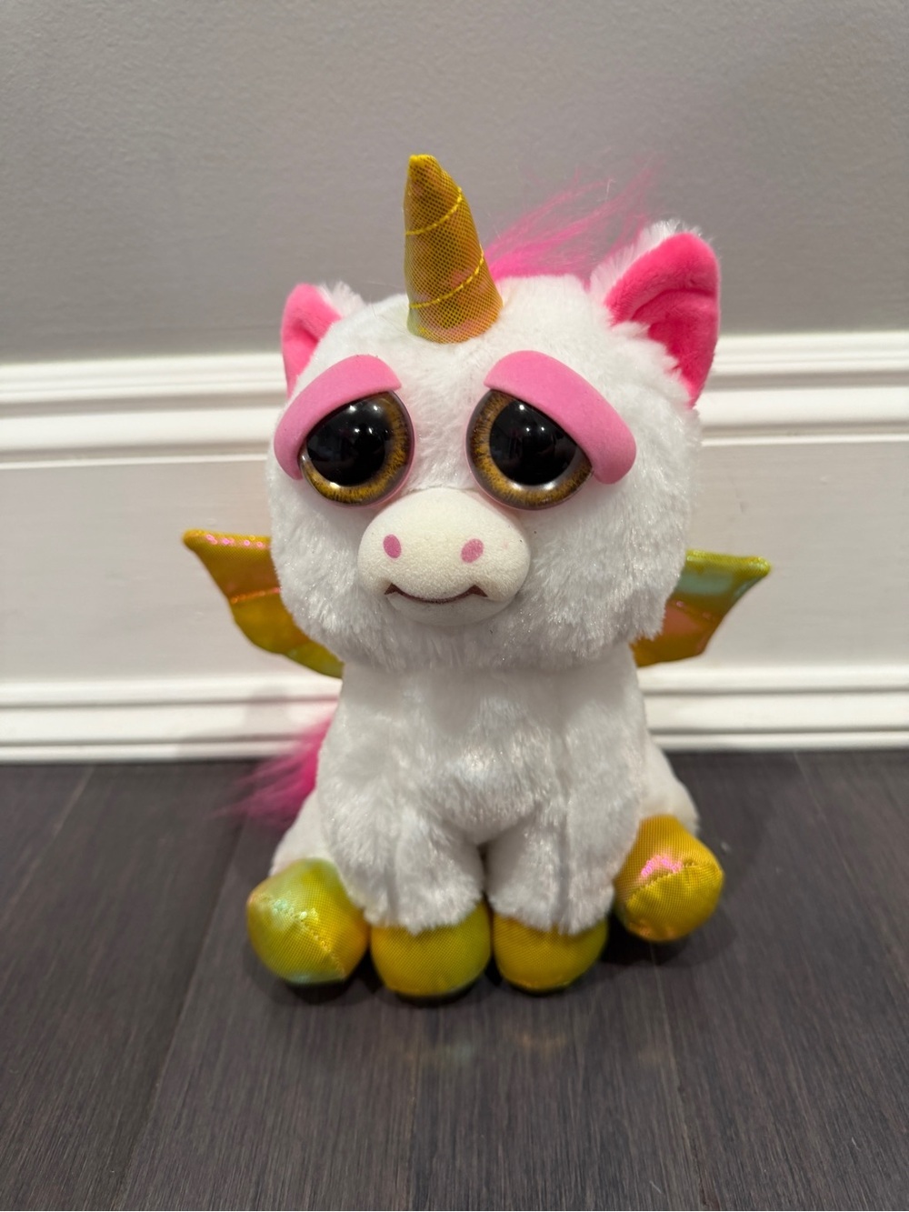 NWOT Feisty Pets Snarling Happy and Angry Emotion Unicorn Stuffed Animal Kids